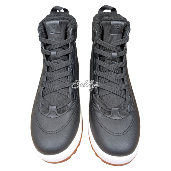 Vessi Alta Womens 9 High Top Asphalt Black White Waterproof DymaTex Sneaker Boot - Picture 2 of 8